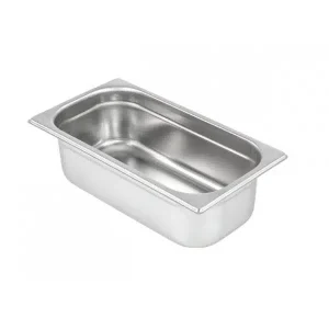 Bac gastronorme GN1/3 en Inox AISI 304, 4,5 litres