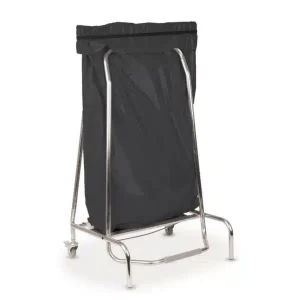Porte sac poubelle inox 110 L