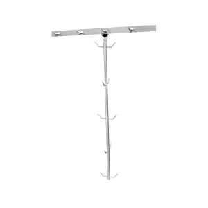 Descente à crochet inox aisi 304 pour viande hauteur 1400 mm