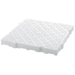 Caillebotis professionnel anti-dérapant blanc L 500 x P 500 mm