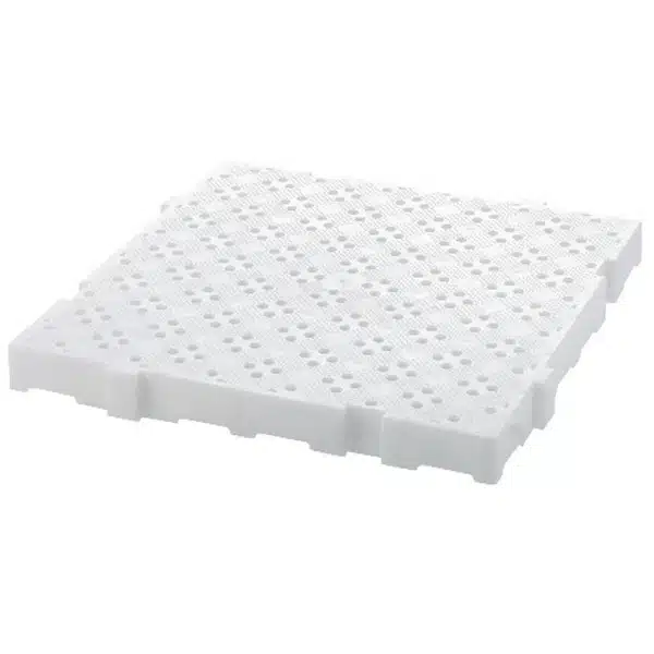 Caillebotis professionnel anti-dérapant blanc L 500 x P 500 mm