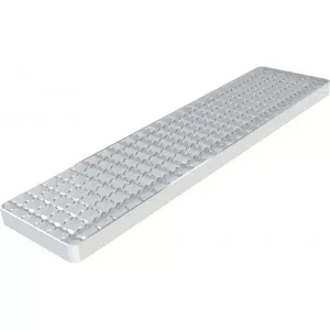 Grille classe L15 caillebotis anti dérapant double crantage electropolie Longueur 496 mm