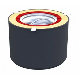 Kit coupe feu isolant thermique avec cloche et support cloche pour siphon 218-110