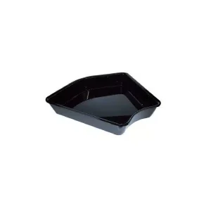Plateau cuisine plexi noir angle arrondi P 135 mm