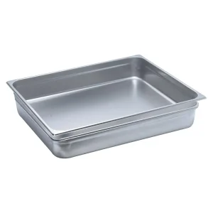 Bac gastronorme acier inox sans anses GN 1/2 325 x 265 mm