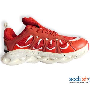 Chaussure Basket Adidas Couleur Rouge et Blanc MS0076