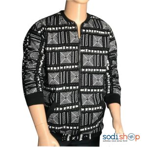 Vêtement Jacket Style Africain Elegant Couleur Noir BADJ00219