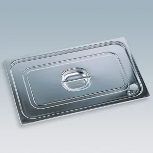 Couvercle inox GN 1/4 étanche pour bacs gastronormes