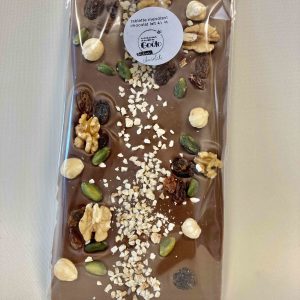 Tablette mendiant en chocolat au lait 35%