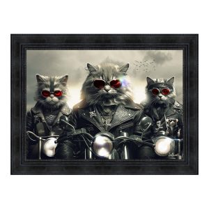 Cadre Chats Motos Sylvain Binet