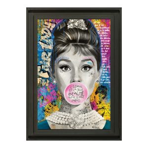 Cadre Audrey Hepburn de Romaric 61x81cm