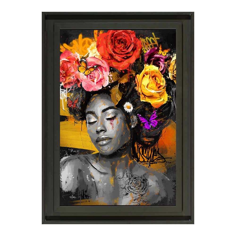 Cadre la Femme aux Roses Romaric 51x71cm