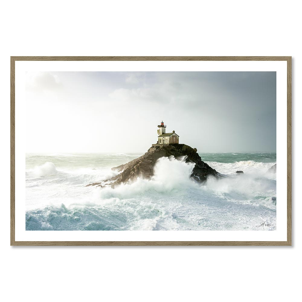 Cadre Photo Phare au Milieu de la Tempête 62x92cm