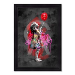 Cadre Romaric la Fille et le Ballon 71x101cm
