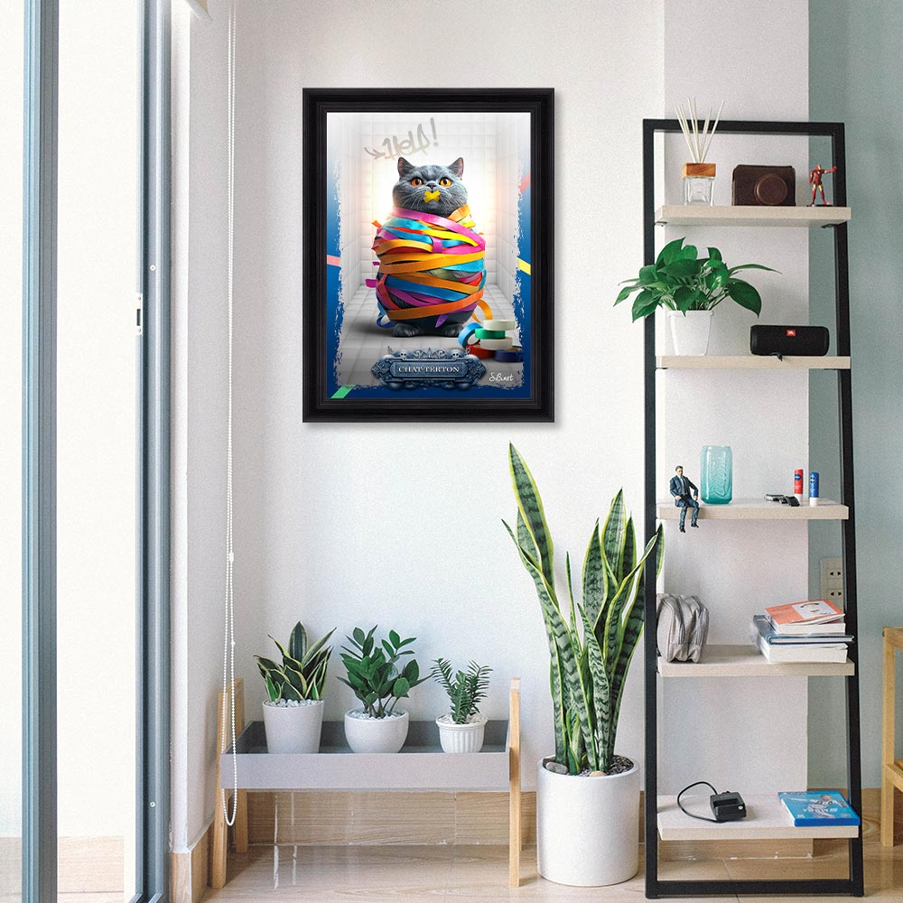 Tableau Chat-Terton Sylvain Binet 63x83cm – Image 2