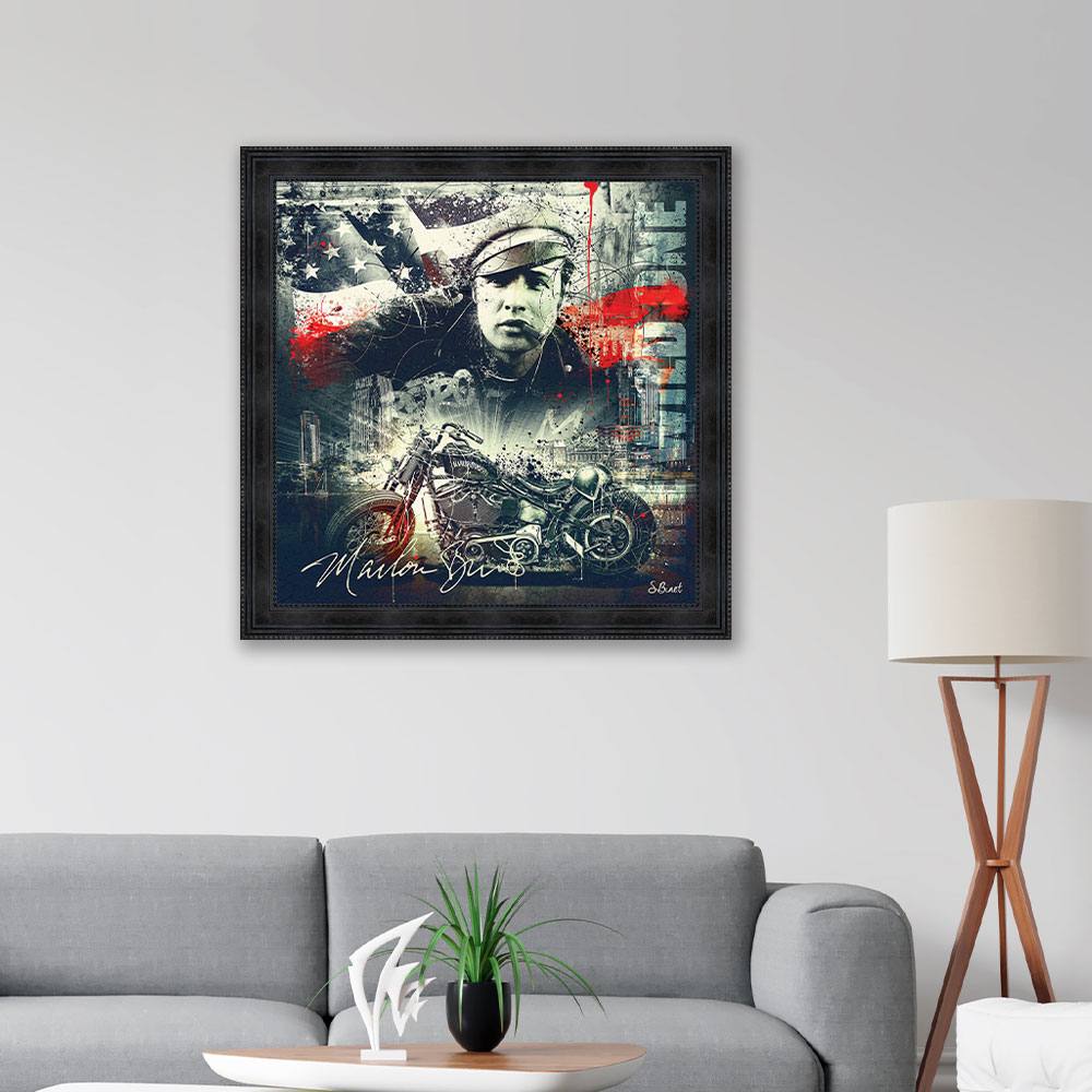 Tableau Sylvain Binet Marlon Brando 93x93cm – Image 2