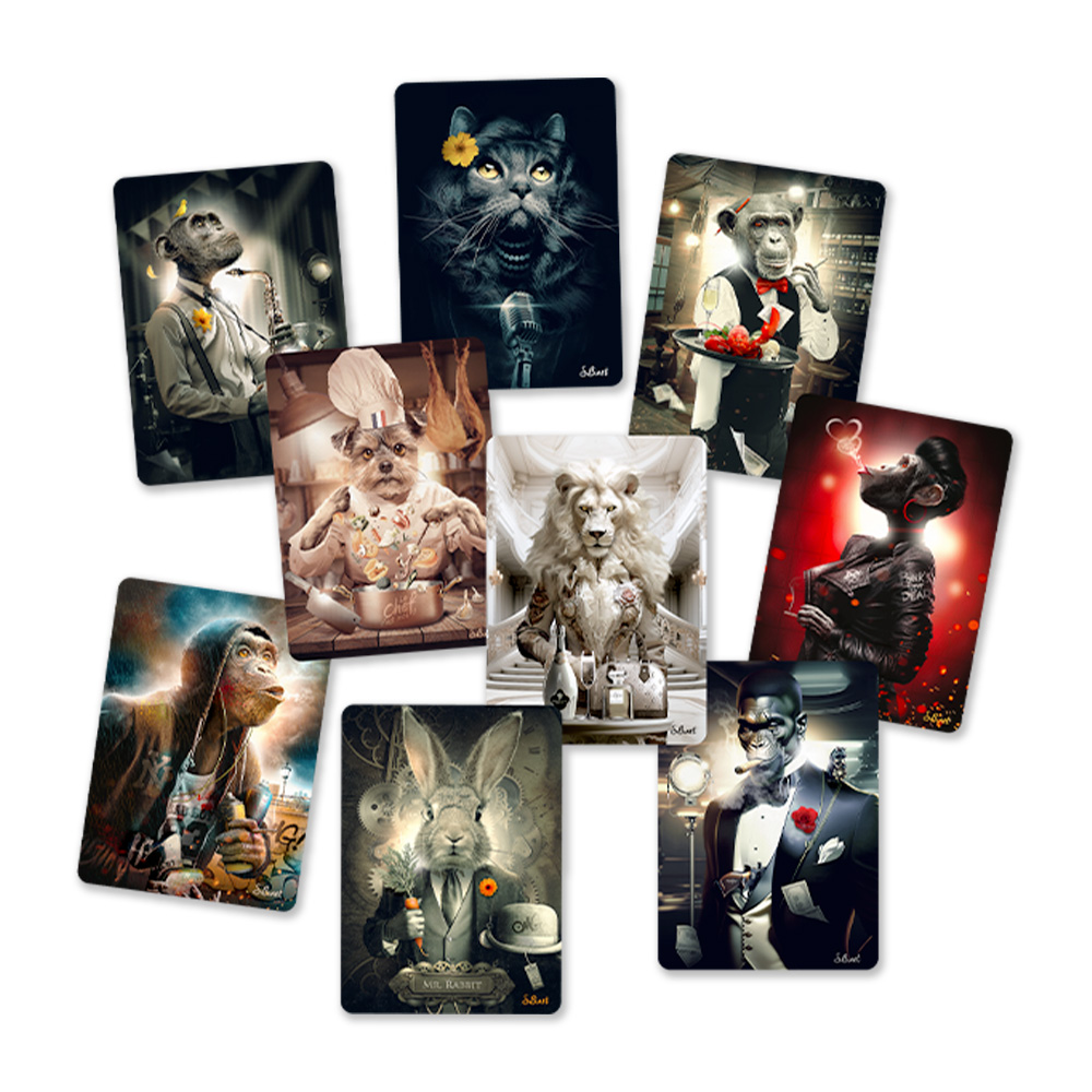 Petit Tableau Chat-Bal Binet 20x28cm – Image 5