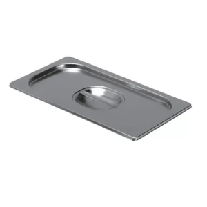 Couvercle standard bac gastronorme avec poignée inox AISI 304 GN1/3