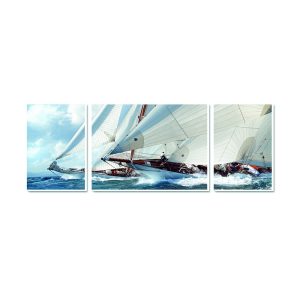 Triptyque toile voiliers Astra et Candida