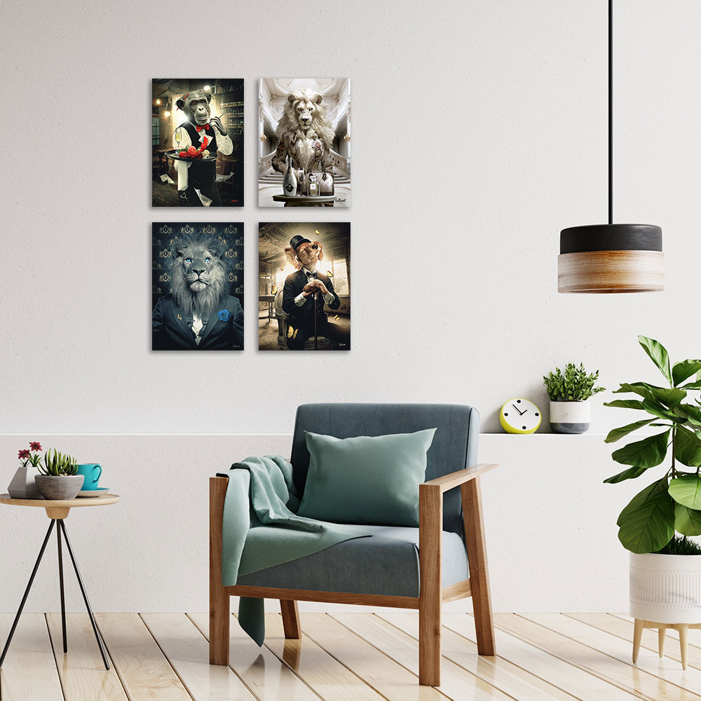 Petit Tableau Chat-Bal Binet 20x28cm – Image 2