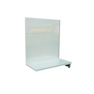 Gondole murale blanc (RAL 9010) L 1000 x P 400 x H 1900 mm, élément de suivant