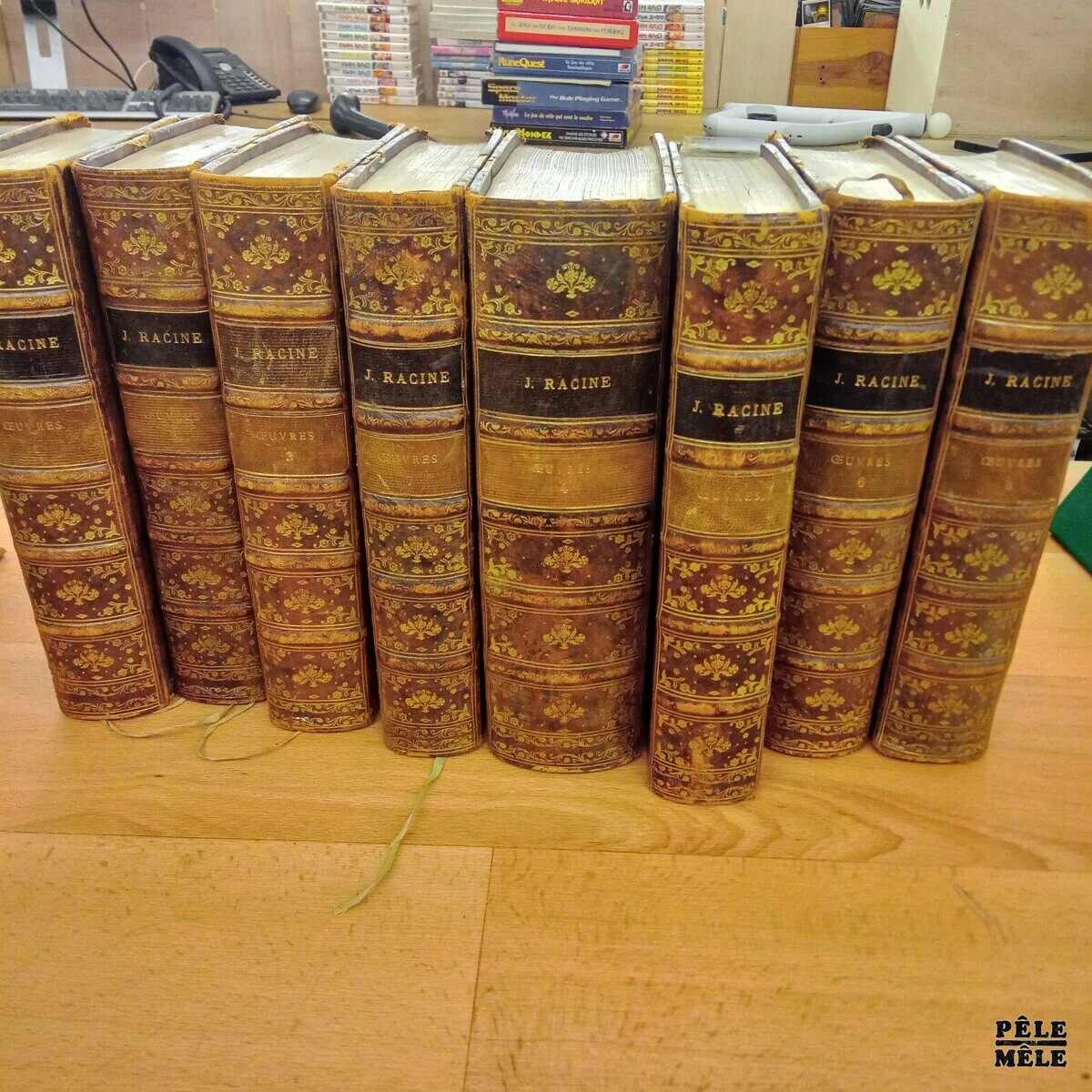 "Œuvres de J. Racine" - Les grands écrivains de la France / Nouvelles Editions publiés sous la direction de M. AD. Regnier / Paris Hachette 1923 / 8 volumes