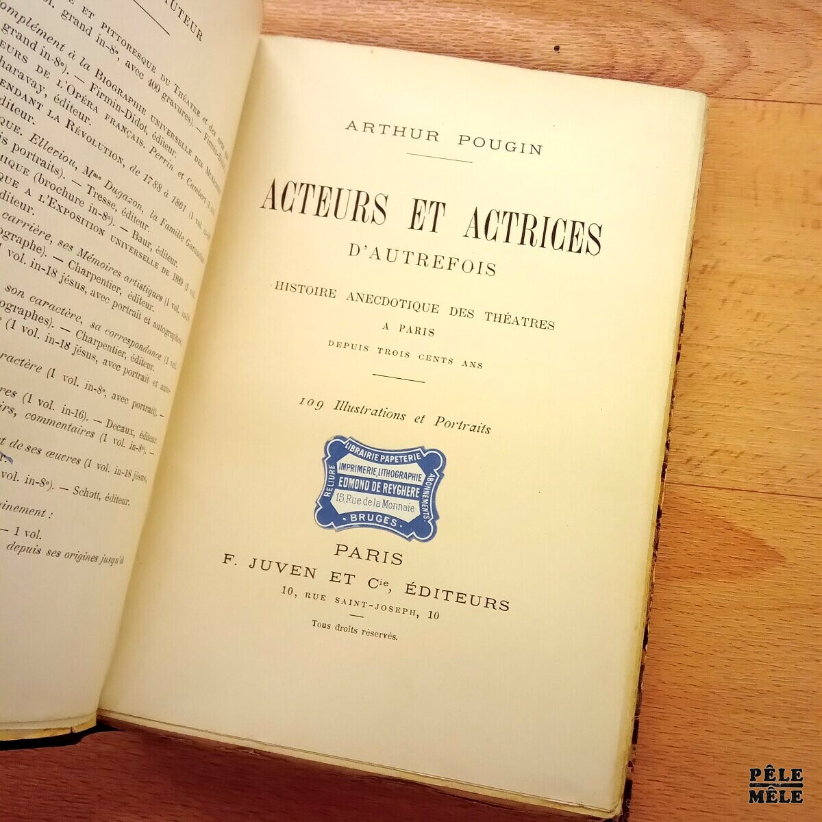 "Acteurs et actrices d'autrefois" - Arthur Pougin / Paris F. Juven et Cie – Image 3