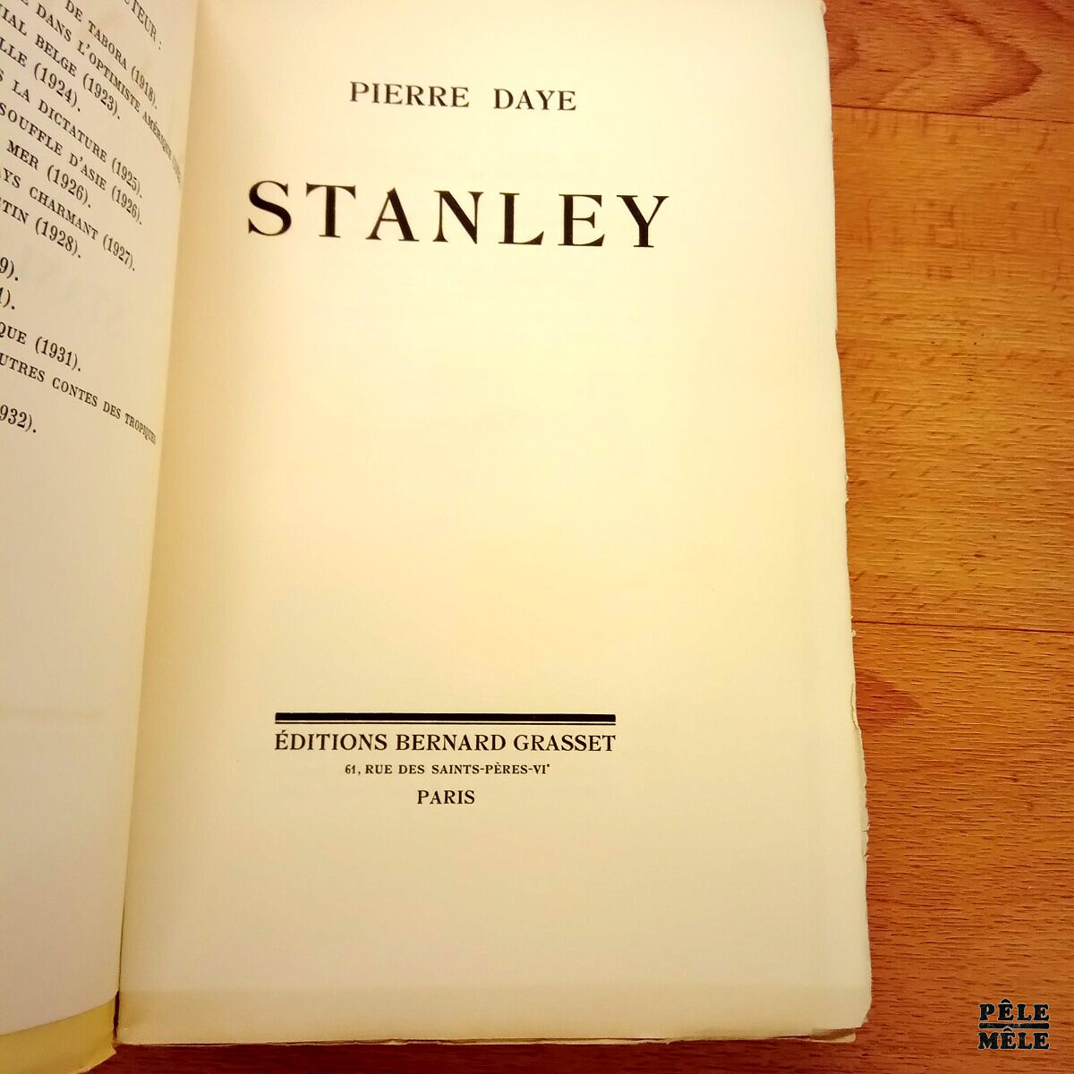 "Stanley" - Pierre Daye / Chez Bernard Grasset / 1936 – Image 4