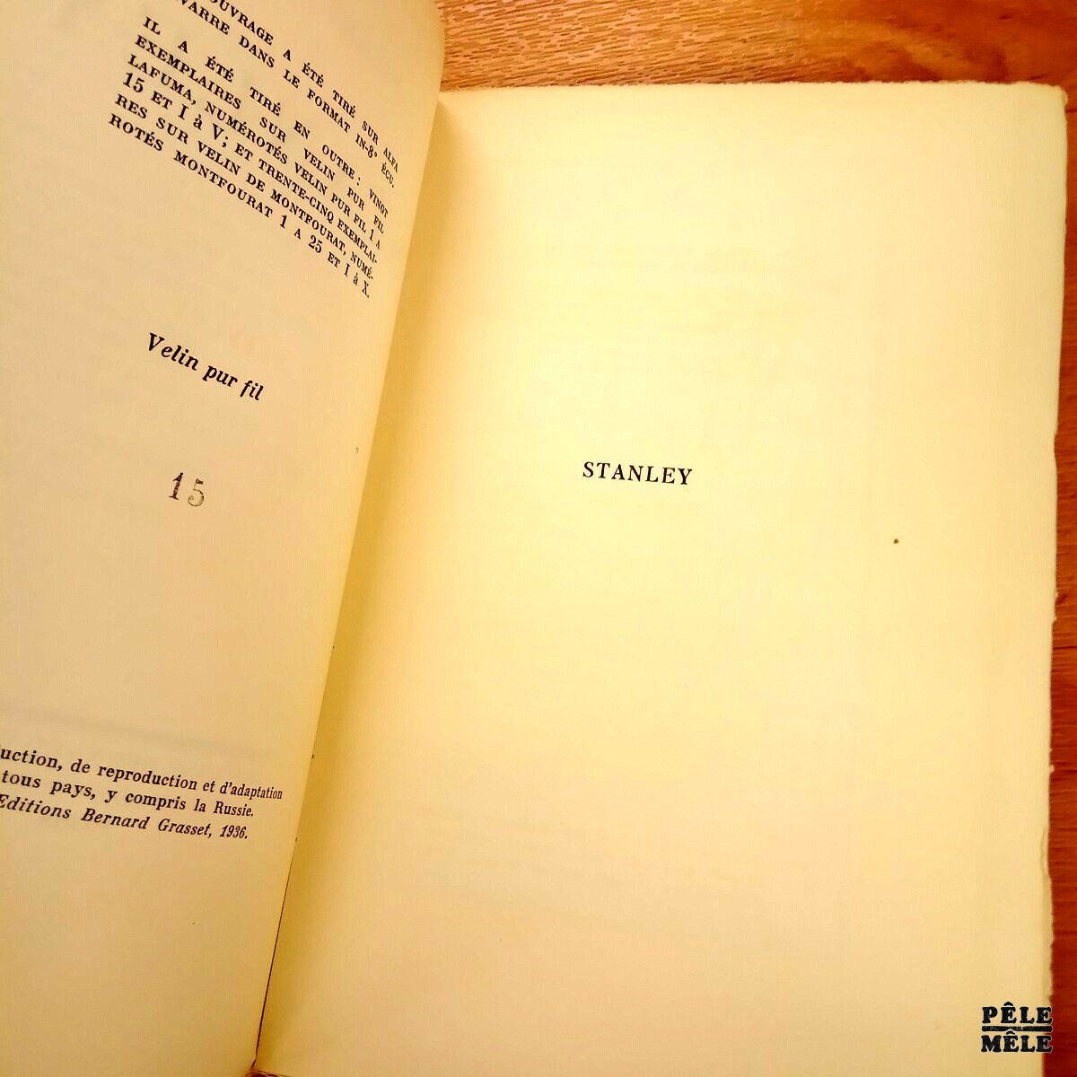 "Stanley" - Pierre Daye / Chez Bernard Grasset / 1936 – Image 3