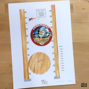 Sérigraphie BD - Turf "La Fontaine aux Fables"