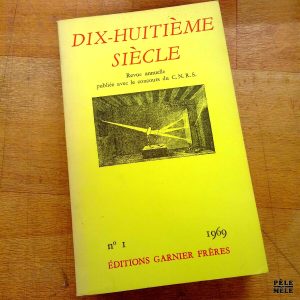 Dix-huitième siècle - N° 1 1969 (Garnier)