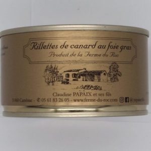 Rillettes de canard au Foie Gras 190 g