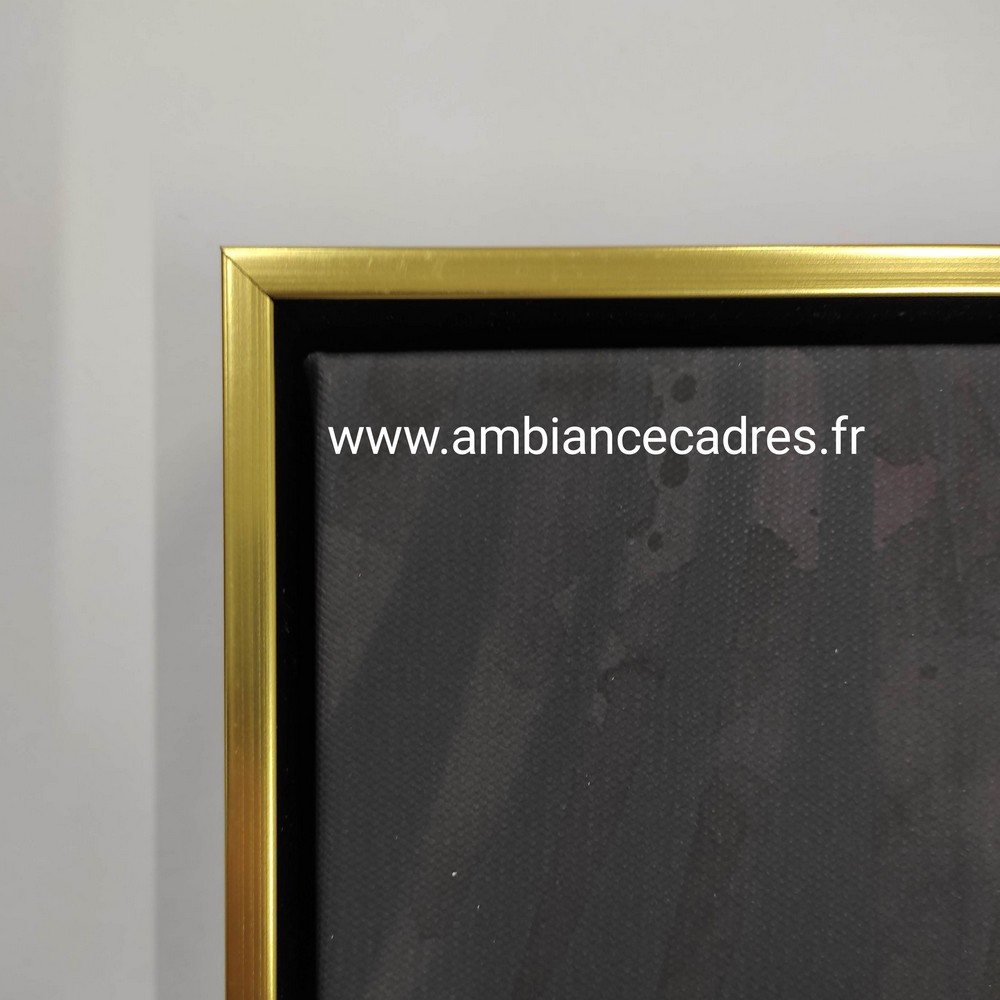 Cadre Femme Rosaces Doré 82.5×82.5cm – Image 3