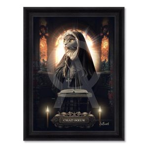 Tableau Chat-Sœur Sylvain Binet 63x83cm