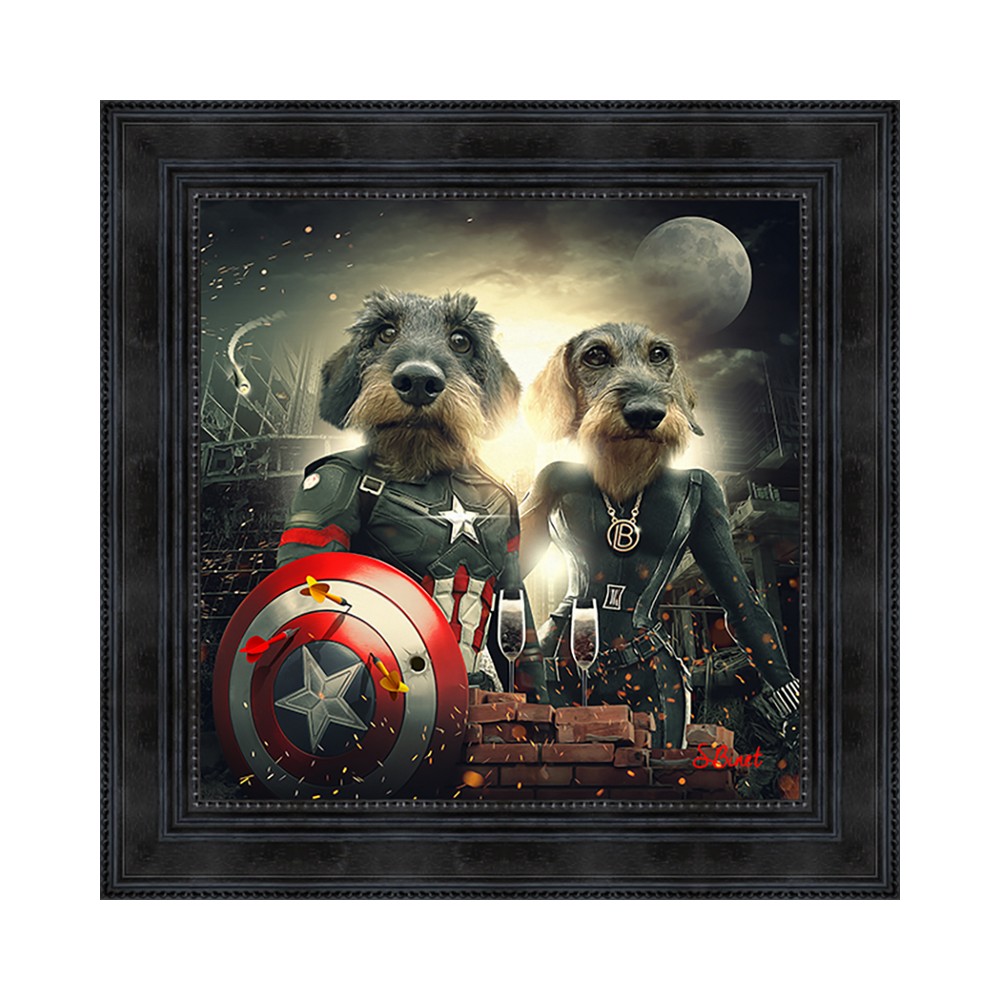 Cadre Teckels Super Héros Sylvain Binet – Image 2