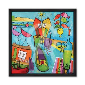 Tableau Gonnin Duo à la Ligne 88x88cm