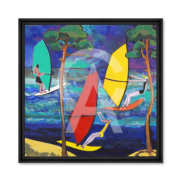 Cadre les Voiles de Contis Martine Gonnin 68×68 cm