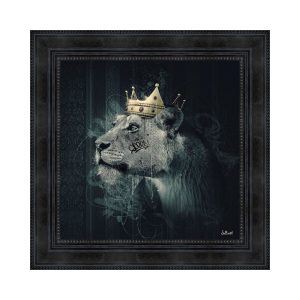 Tableau Lionne Couronne Sylvain Binet