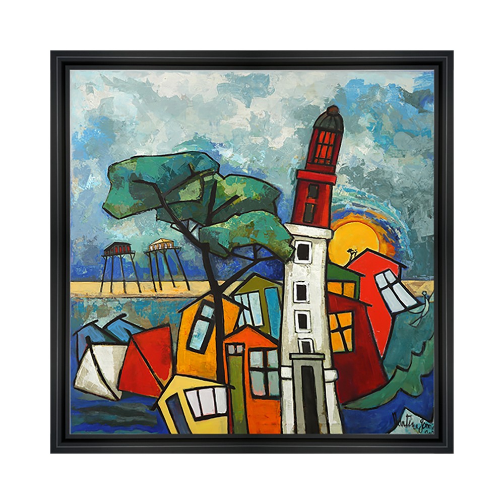 Tableau Phare Coloré Martine Gonnin