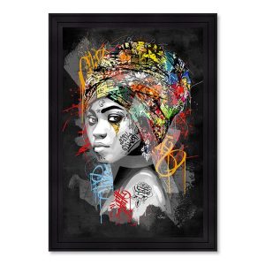 Tableau de Romaric Portrait Inaya 51x71cm