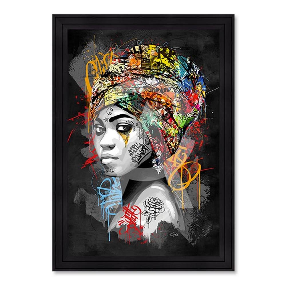 Tableau de Romaric Portrait Inaya 51x71cm