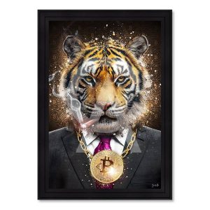 Tableau Tiger Boss Sarah B. 51x71cm