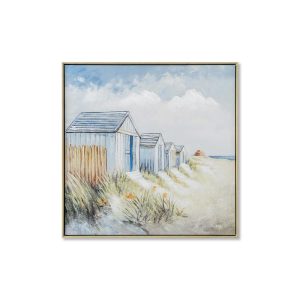 Toiles Cabanes et Fleurs 62.5×62.5cm